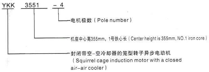 YKK系列(H355-1000)高压禹城三相异步电机西安泰富西玛电机型号说明